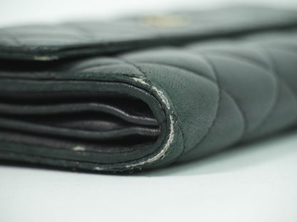 CHANEL シャネル ココマーク マトラッセ 長財布 ブラック