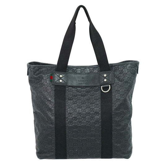 GUCCI パラナ グッチシマ レザー トートバッグ ブラック 268175