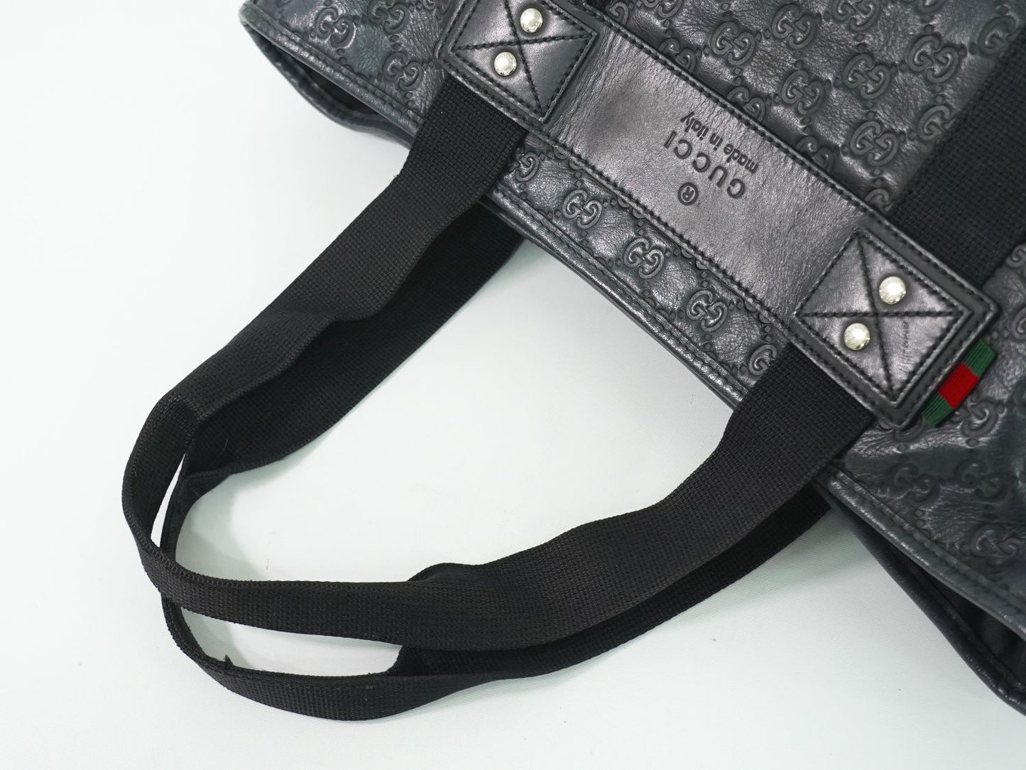 GUCCI パラナ グッチシマ レザー トートバッグ ブラック 268175