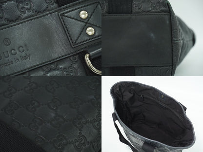 GUCCI パラナ グッチシマ レザー トートバッグ ブラック 268175