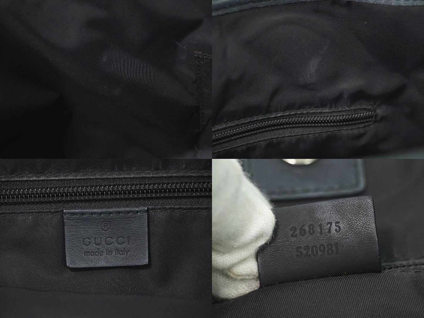 GUCCI パラナ グッチシマ レザー トートバッグ ブラック 268175
