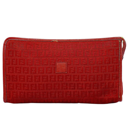 FENDI ズッキーノ クラッチバッグ レッド