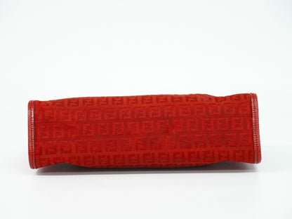 FENDI ズッキーノ クラッチバッグ レッド