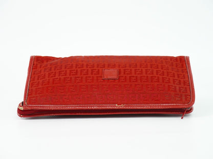 FENDI ズッキーノ クラッチバッグ レッド