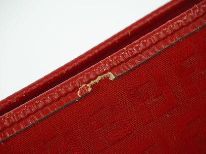 FENDI ズッキーノ クラッチバッグ レッド