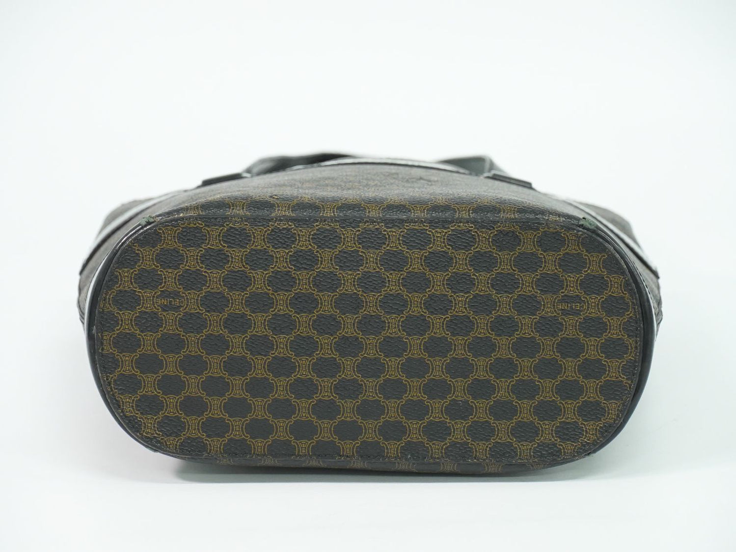 CELINE マカダム トートバッグ ブラック ブラウン