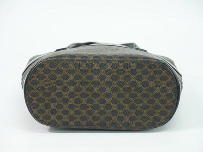 CELINE マカダム トートバッグ ブラック ブラウン