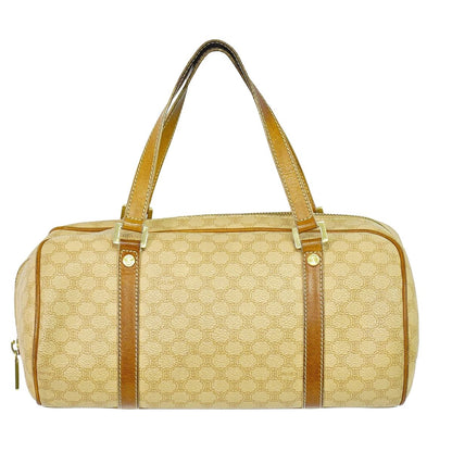 CELINE マカダム ハンドバッグ ベージュ