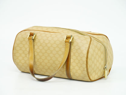 CELINE マカダム ハンドバッグ ベージュ