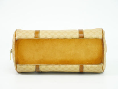 CELINE マカダム ハンドバッグ ベージュ