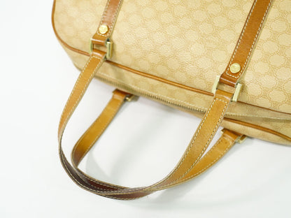 CELINE マカダム ハンドバッグ ベージュ