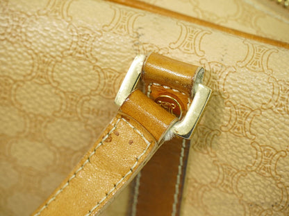 CELINE マカダム ハンドバッグ ベージュ
