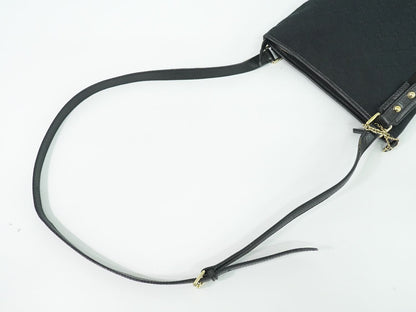 GUCCI シェリーライン GGキャンバス ショルダーバッグ ブラック 144388