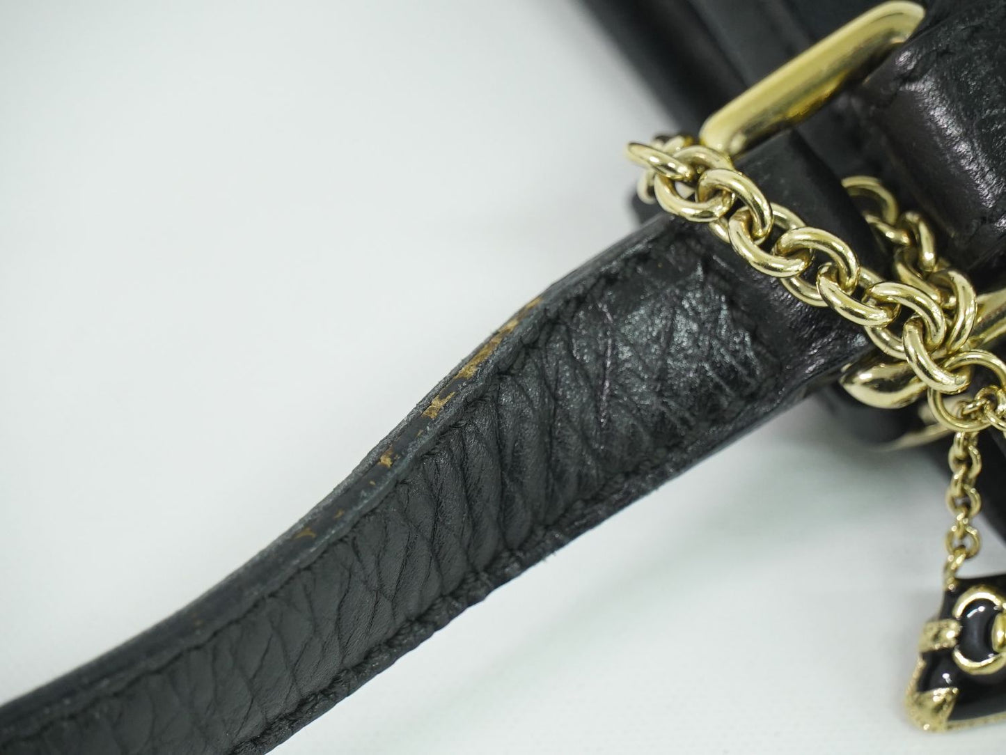 GUCCI シェリーライン GGキャンバス ショルダーバッグ ブラック 144388