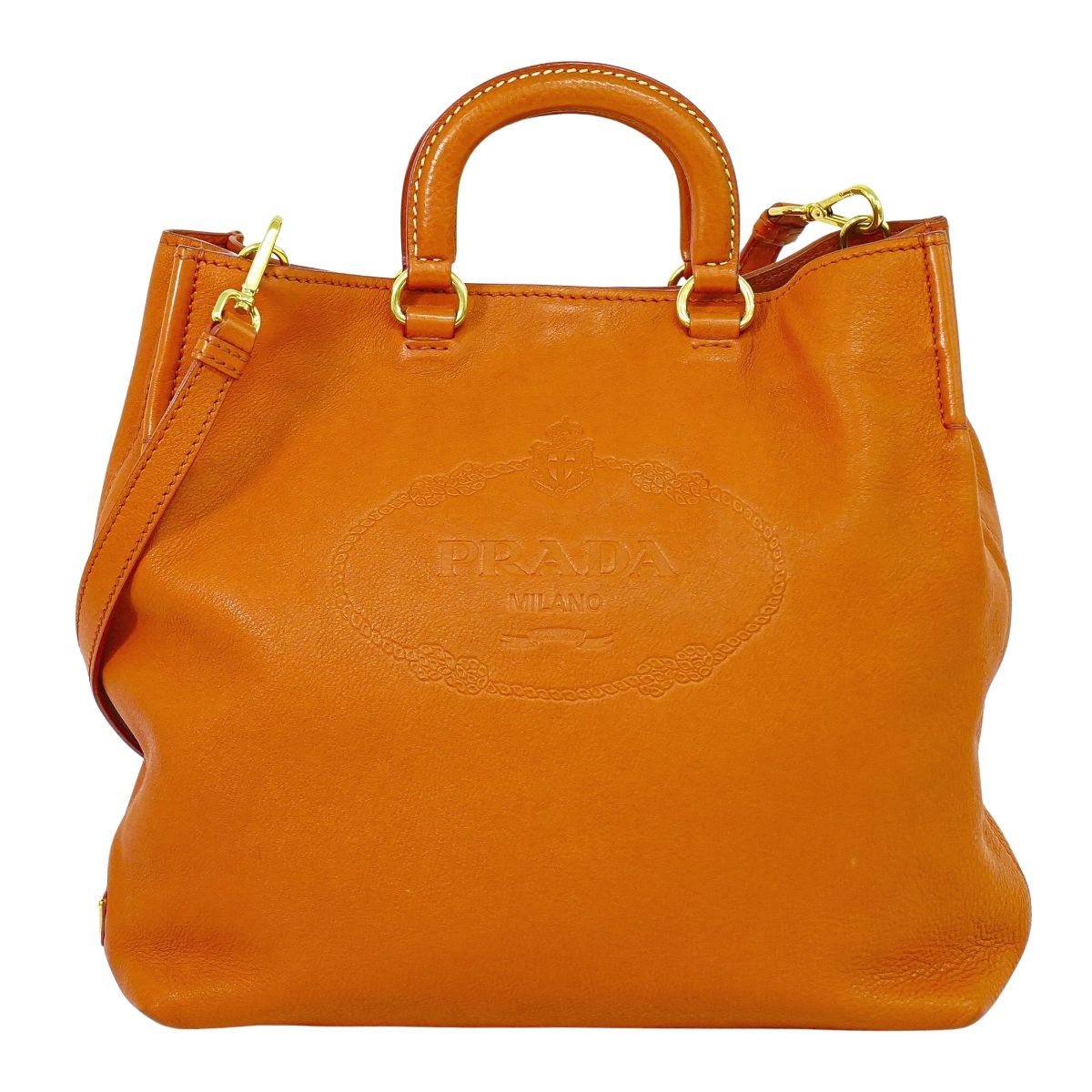 PRADA 2WAY ショルダーバッグ オレンジ