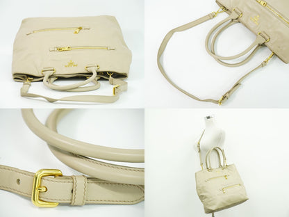 PRADA 2WAY ショルダーバッグ ベージュ BR4693
