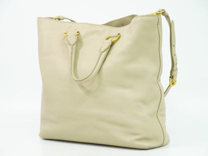 PRADA 2WAY ショルダーバッグ ベージュ