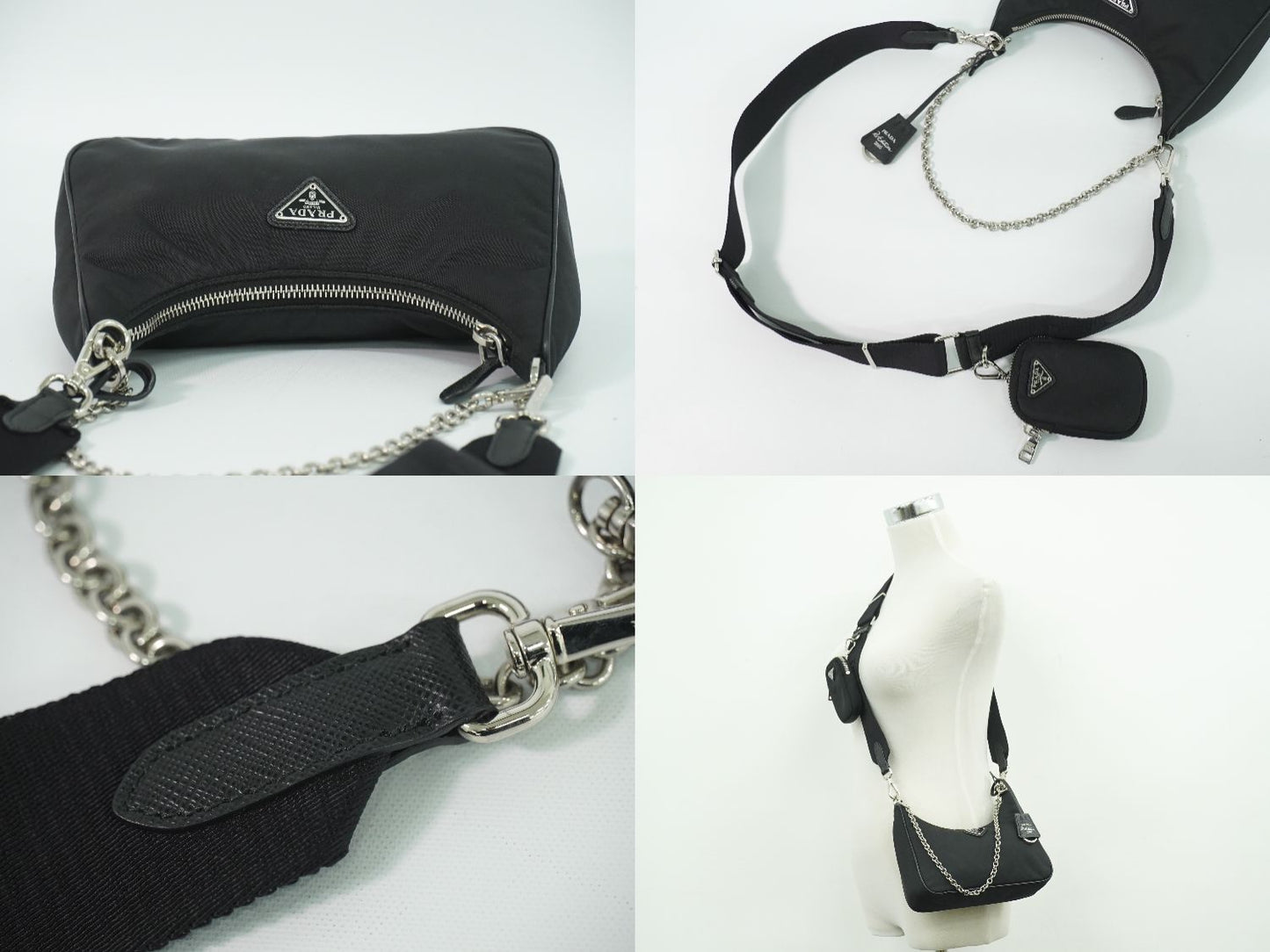 PRADA Re-Edition 2005 2WAY ショルダーバッグ ブラック