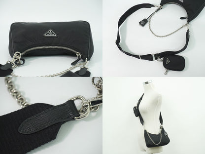 PRADA Re-Edition 2005 2WAY ショルダーバッグ ブラック