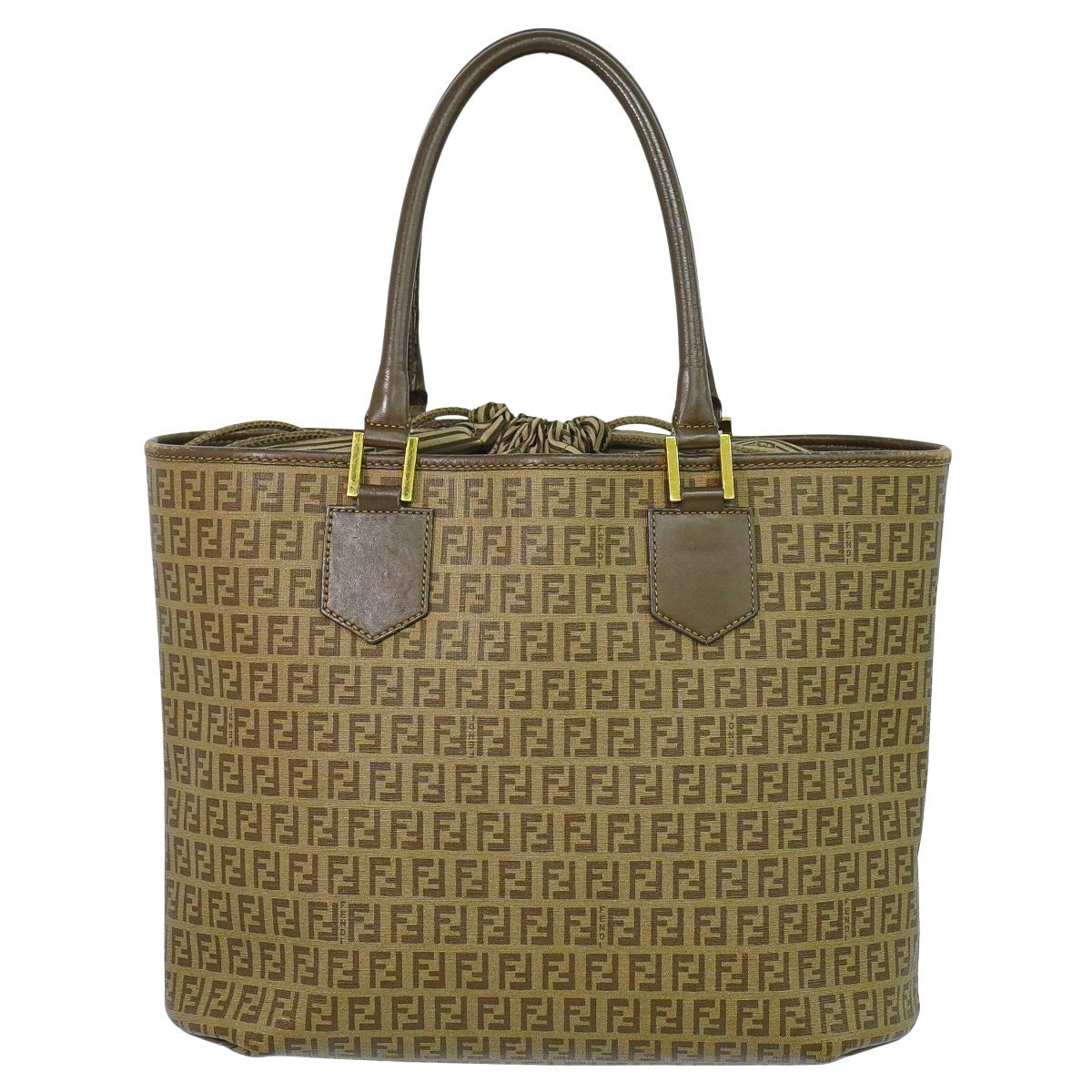 FENDI ズッキーノ トートバッグ ブラウン 8BH240