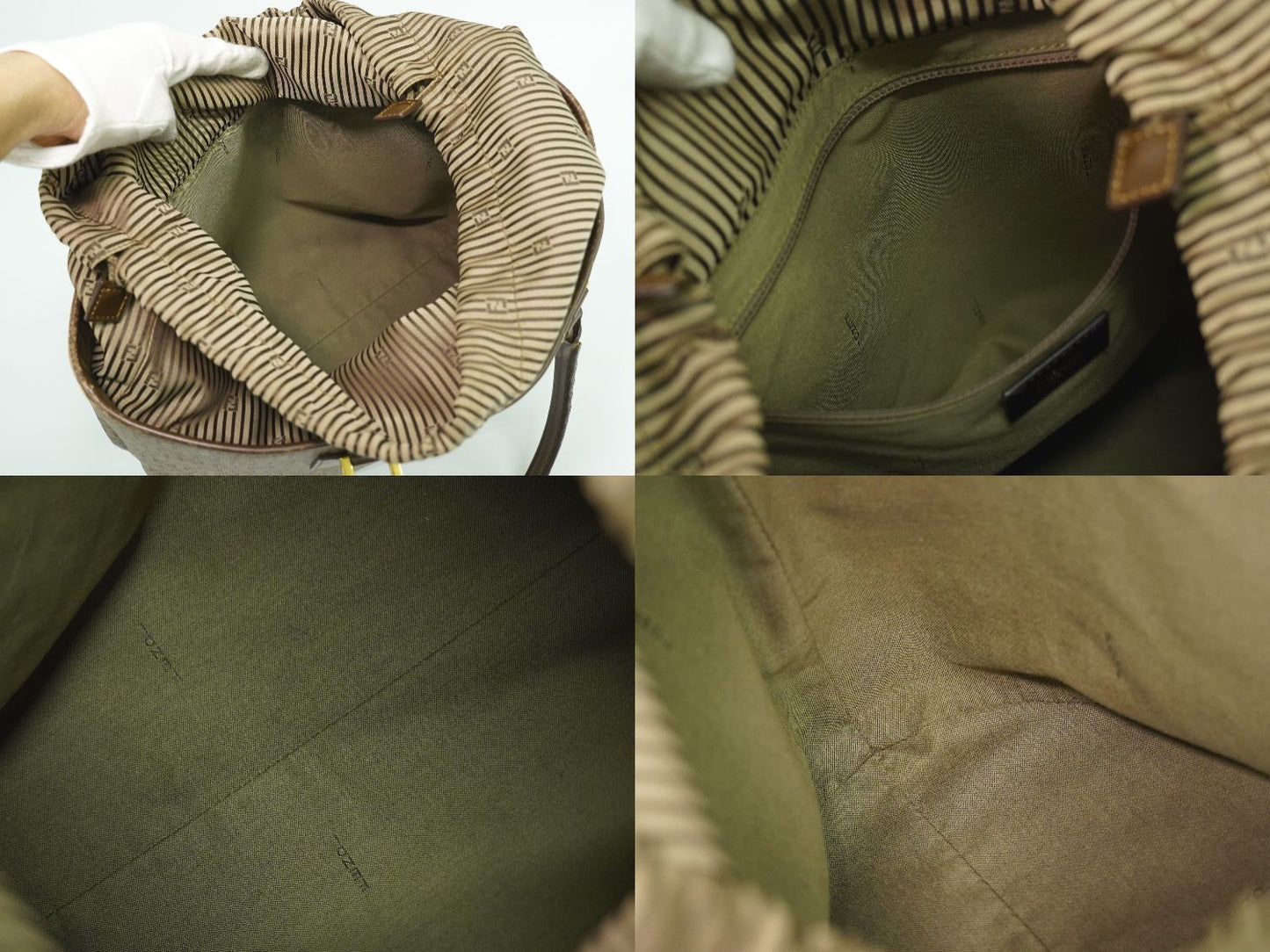 FENDI ズッキーノ トートバッグ ブラウン 8BH240