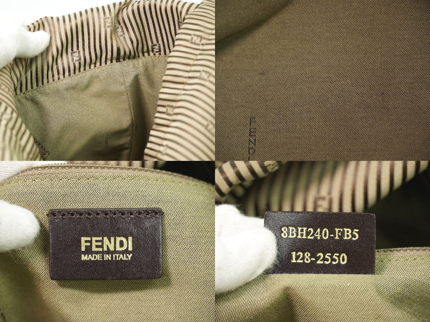 FENDI ズッキーノ トートバッグ ブラウン 8BH240