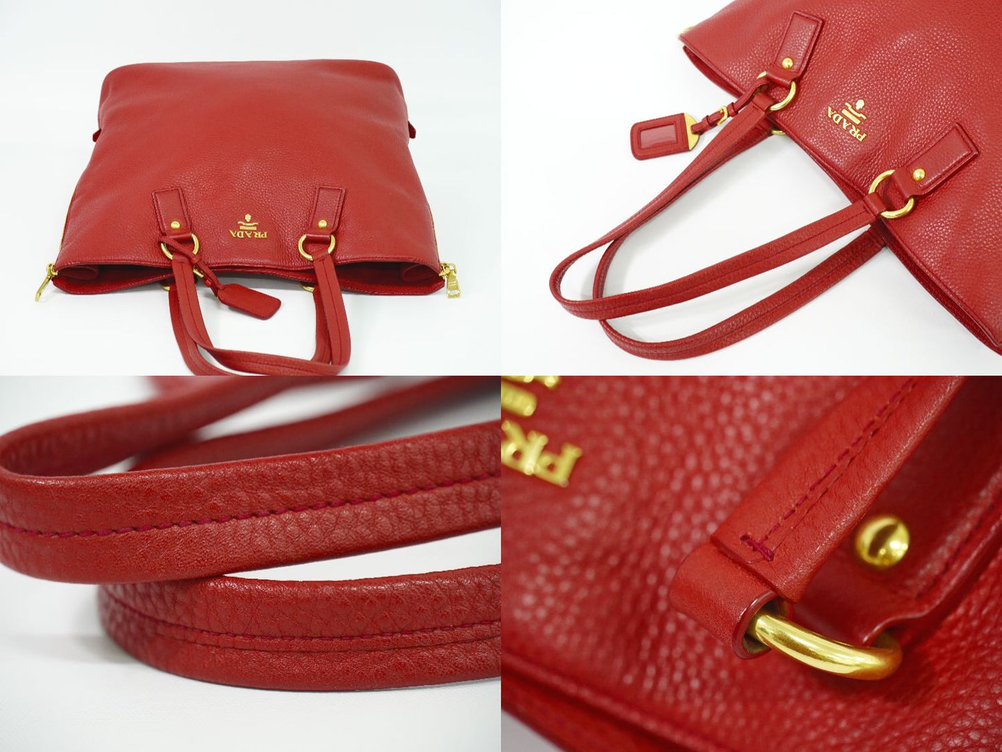 PRADA ショルダーバッグ レッド