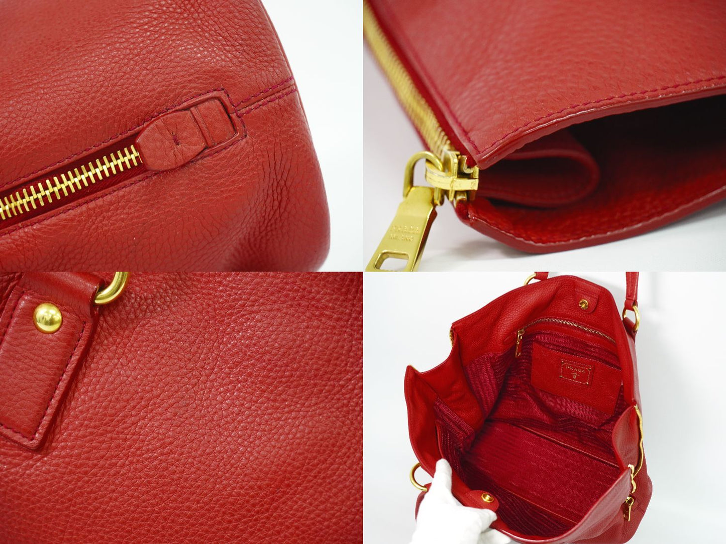 PRADA ショルダーバッグ レッド