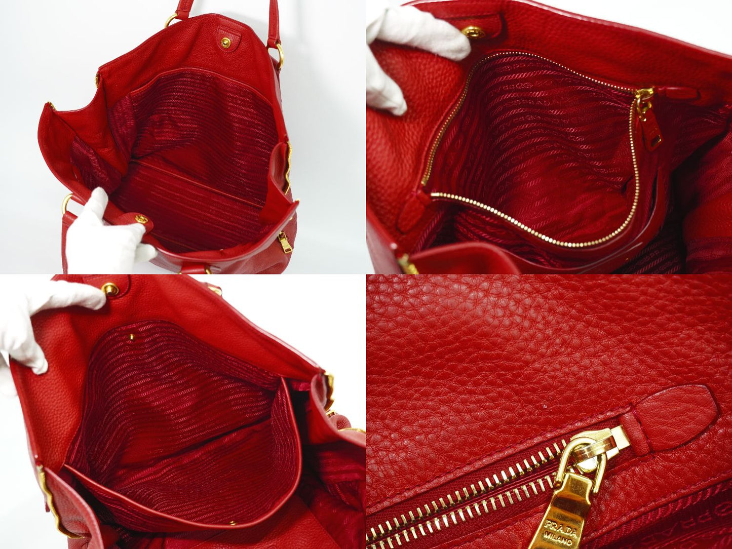 PRADA ショルダーバッグ レッド