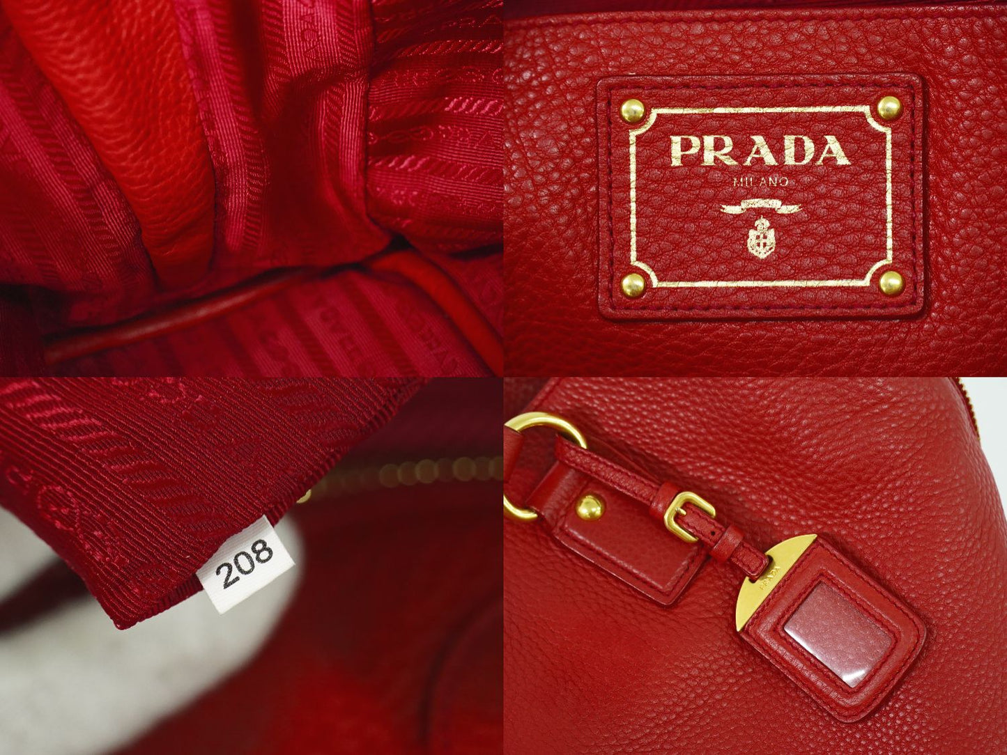 PRADA ショルダーバッグ レッド