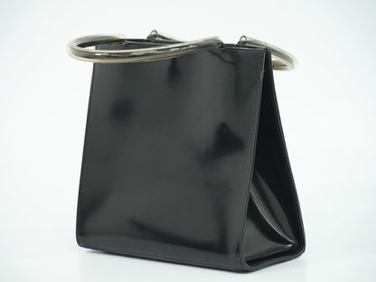 Salvatore Ferragamo パンプス モチーフ ハンドバッグ ブラック