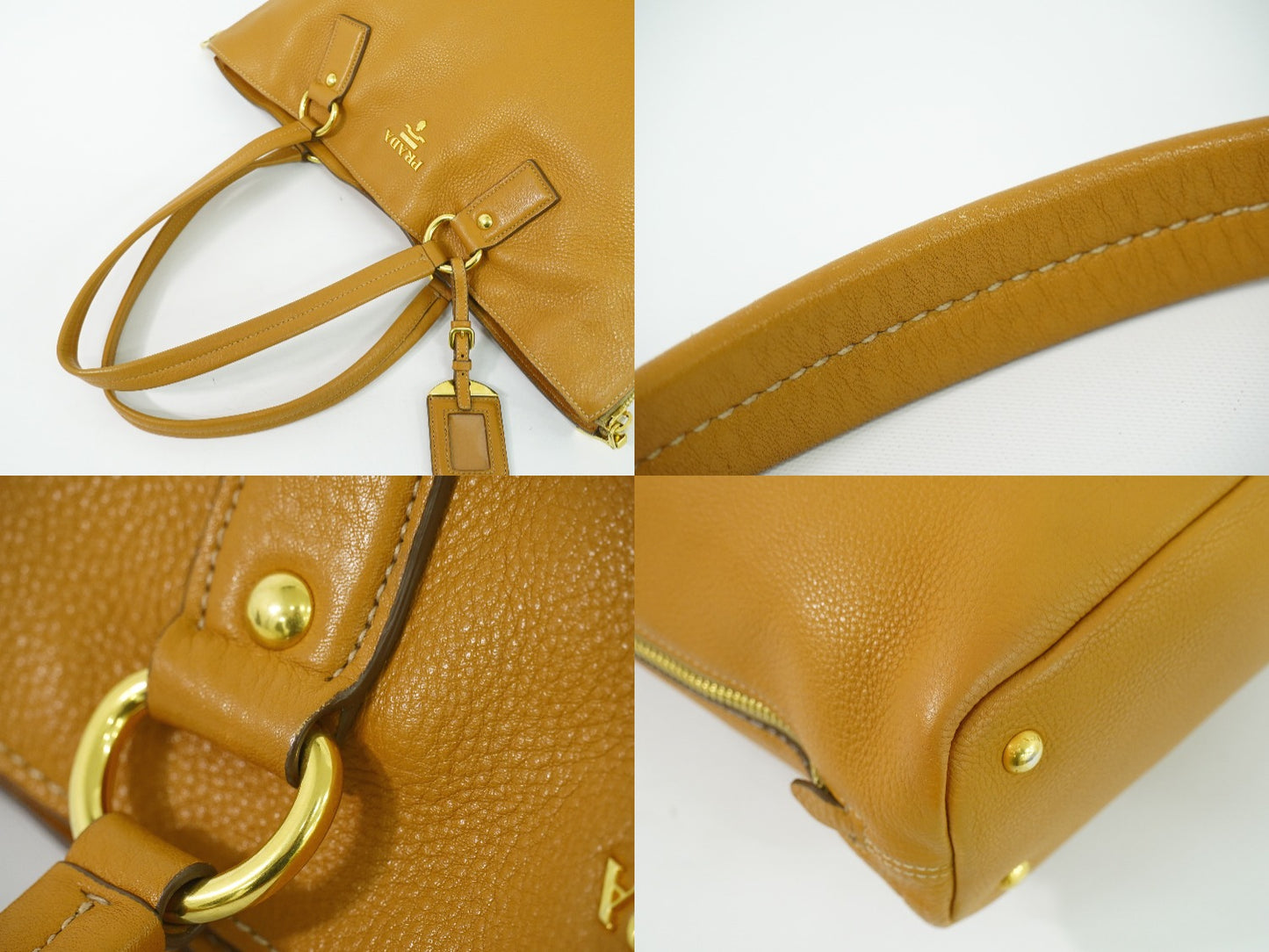 PRADA ショルダーバッグ キャメル