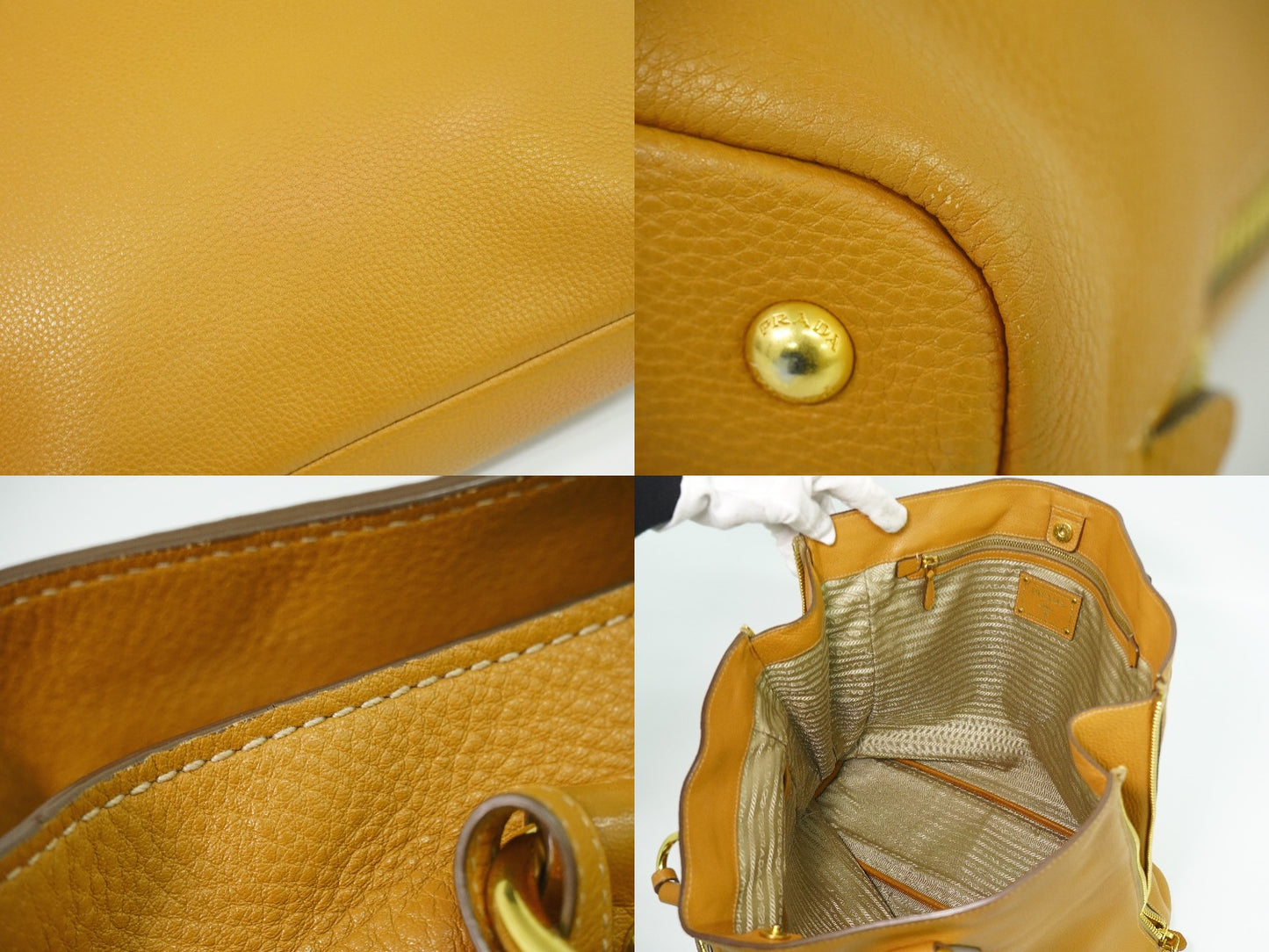 PRADA ショルダーバッグ キャメル