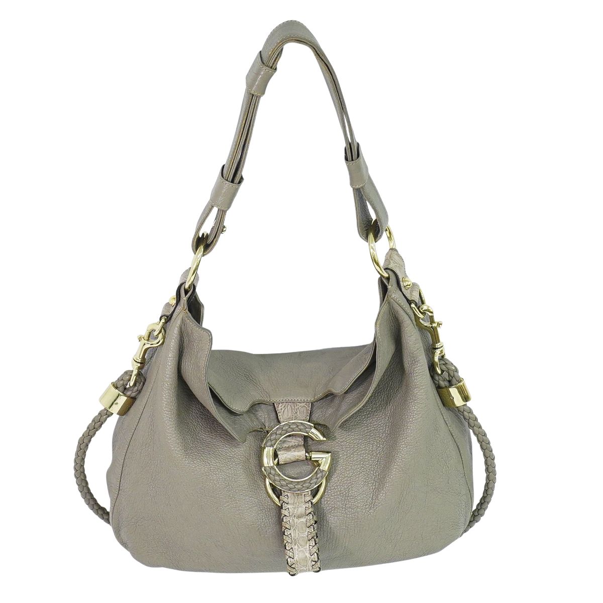 GUCCI Gウェーブ 2WAY ショルダーバッグ グレー 232931