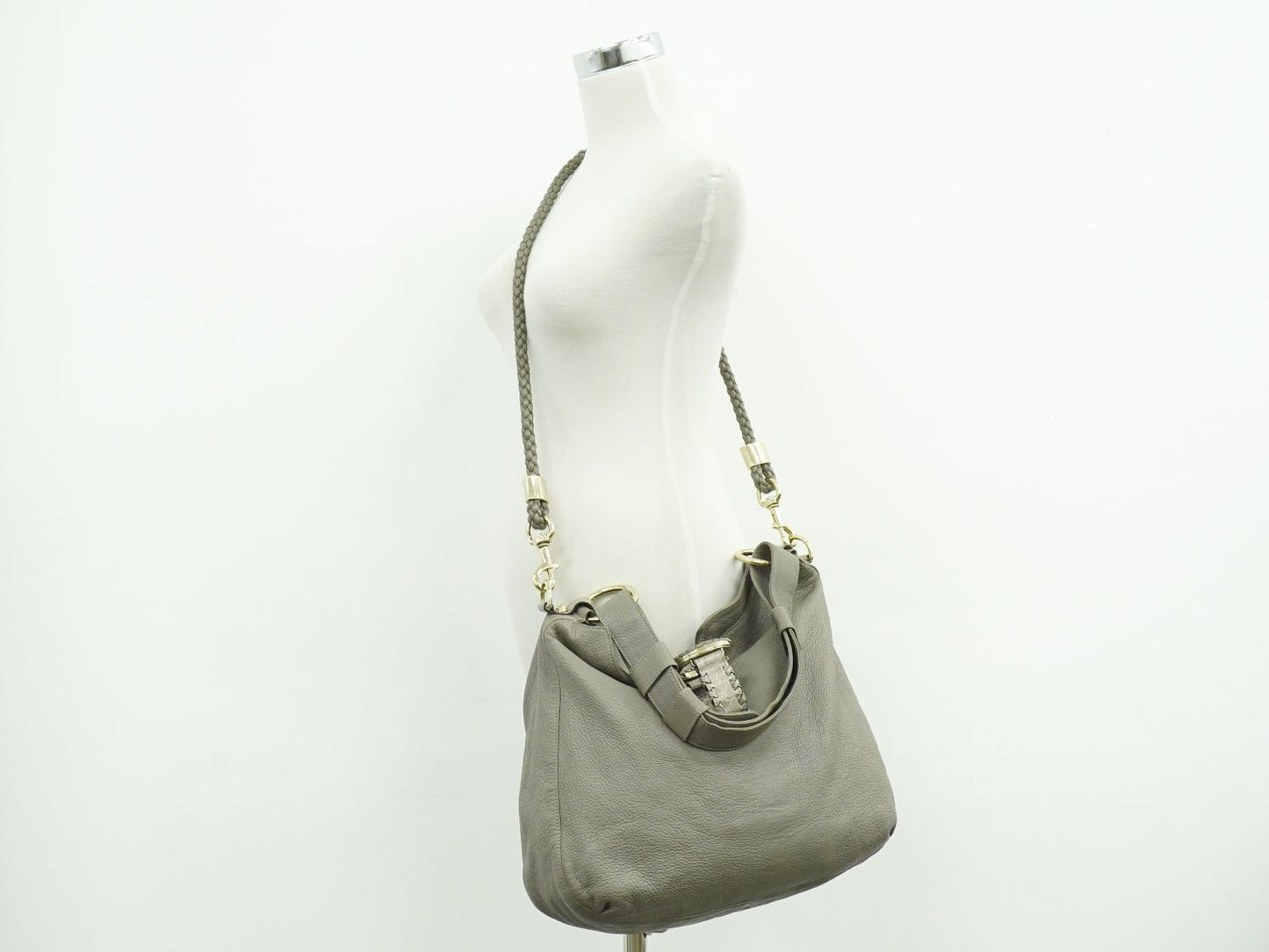 GUCCI Gウェーブ 2WAY ショルダーバッグ グレー 232931