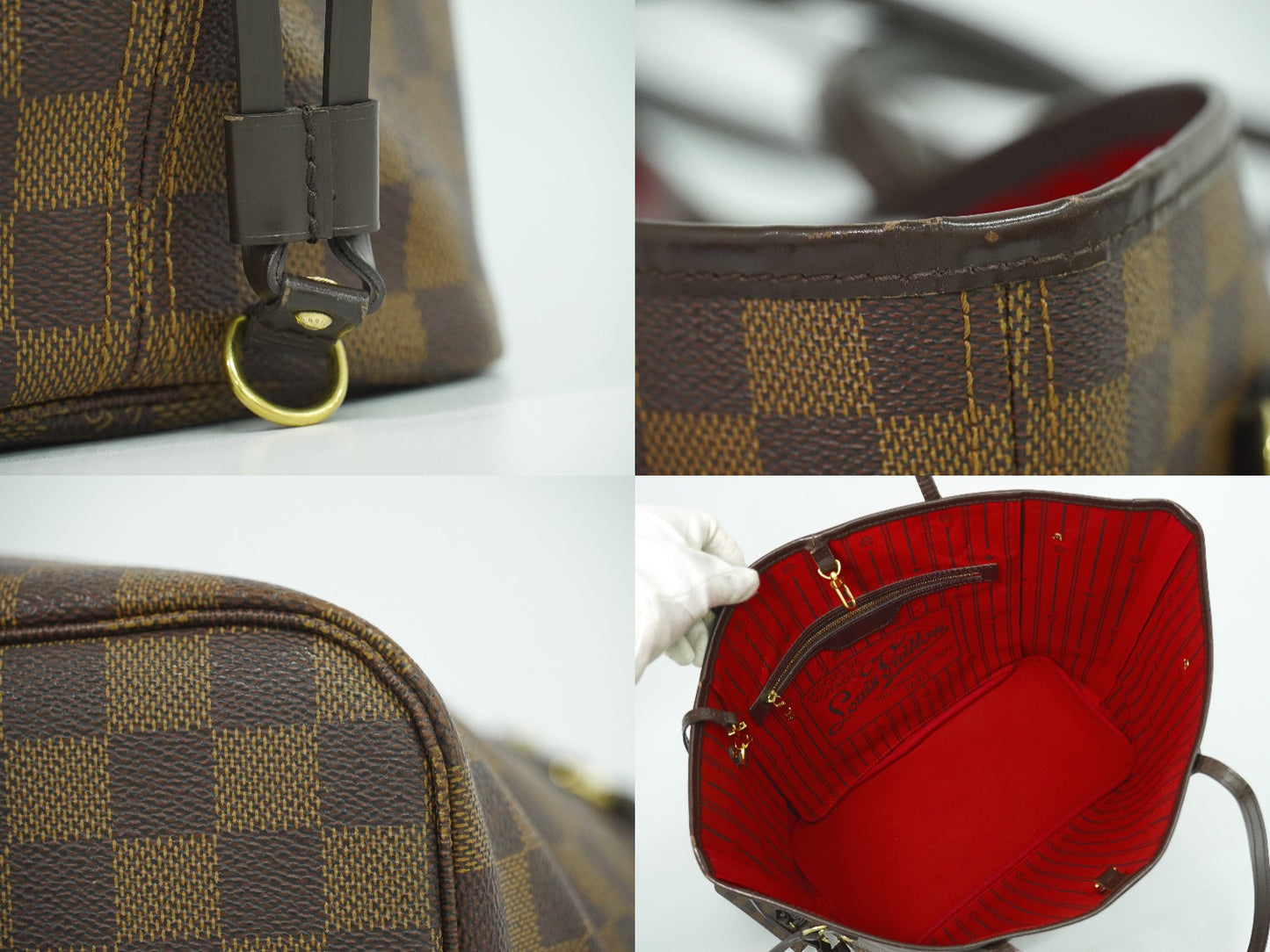 LOUIS VUITTON 旧型 ネヴァーフル MM ダミエ エベヌ トートバッグ N51105