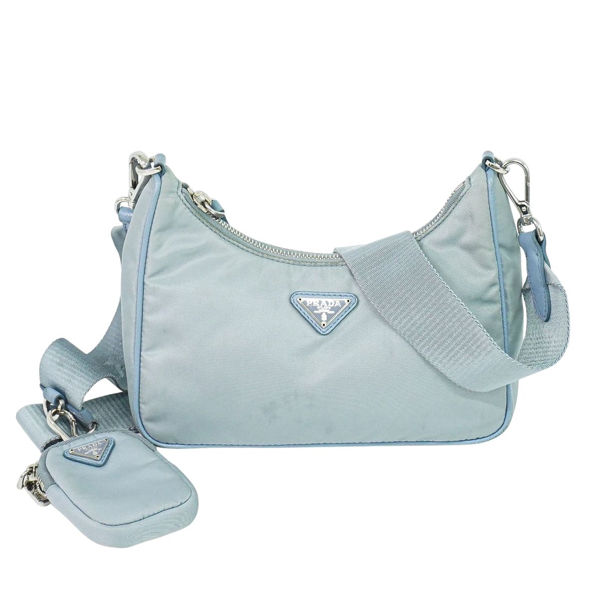PRADA Re-Edition 2005 ショルダーバッグ ライトブルー