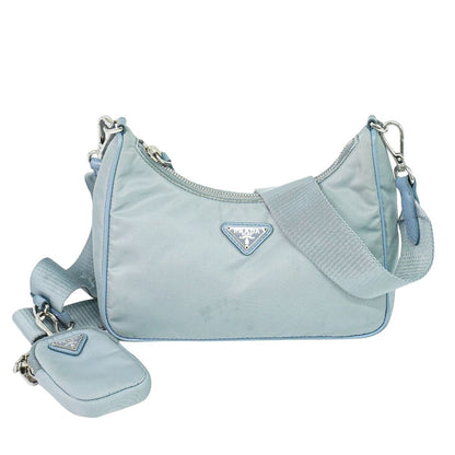 PRADA Re-Edition 2005 ショルダーバッグ ライトブルー