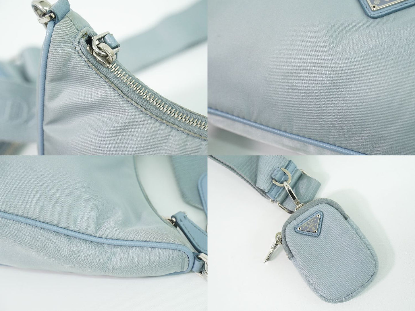 PRADA Re-Edition 2005 ショルダーバッグ ライトブルー