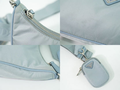 PRADA Re-Edition 2005 ショルダーバッグ ライトブルー