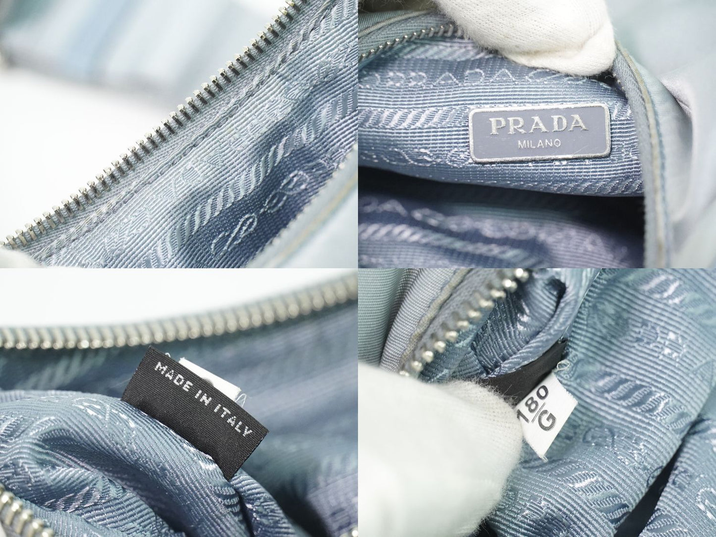 PRADA Re-Edition 2005 ショルダーバッグ ライトブルー