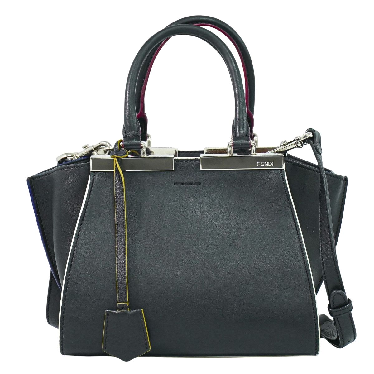 FENDI プチ トロワジュール 2WAY ショルダーバッグ ブラック 8BH333