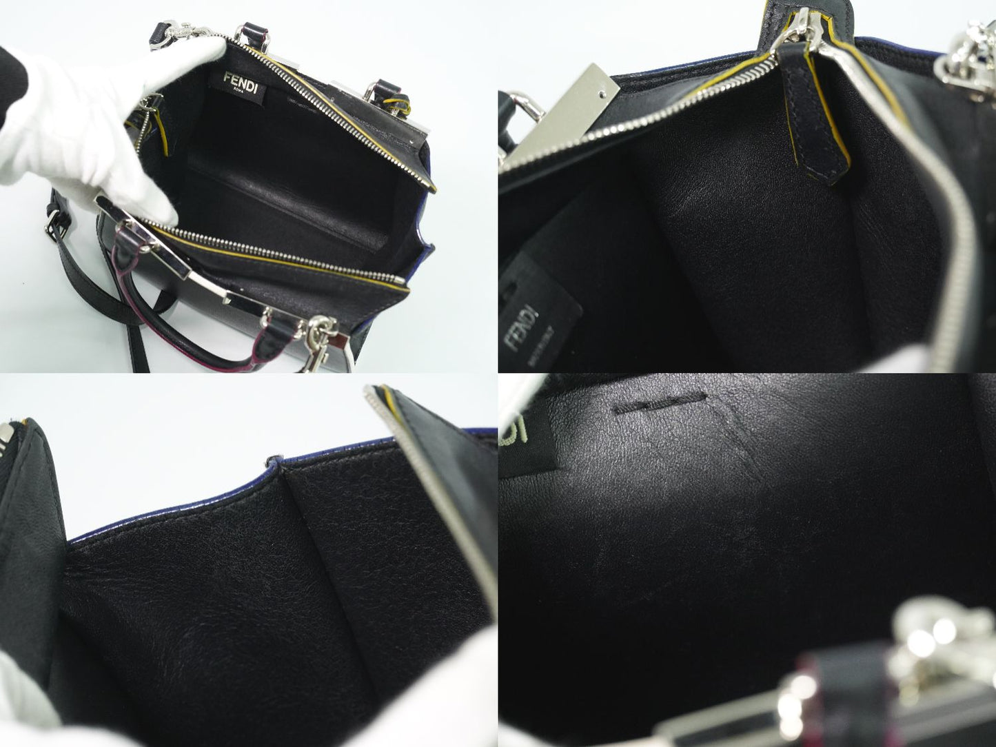 FENDI プチ トロワジュール 2WAY ショルダーバッグ ブラック 8BH333