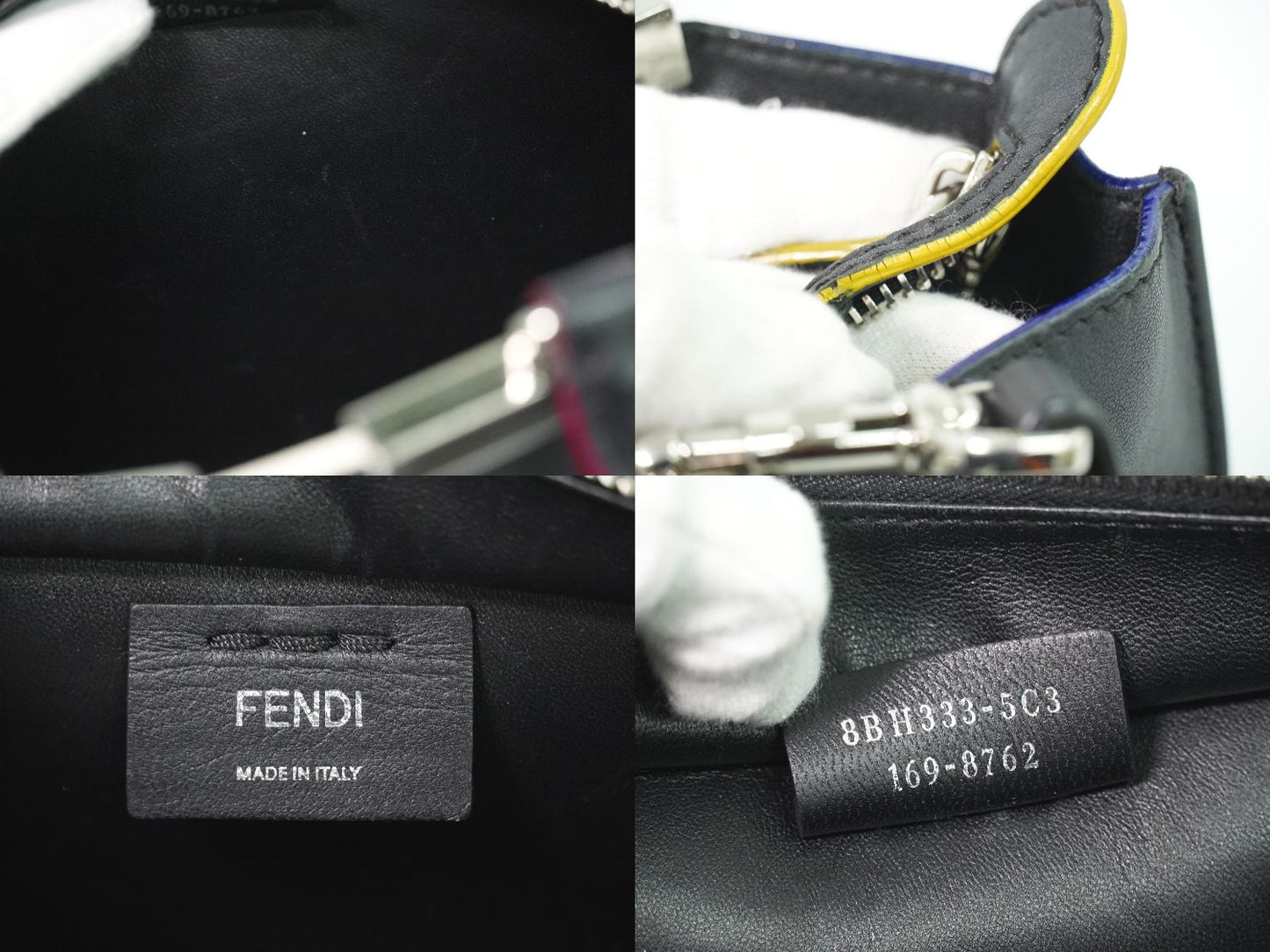 FENDI プチ トロワジュール 2WAY ショルダーバッグ ブラック 8BH333