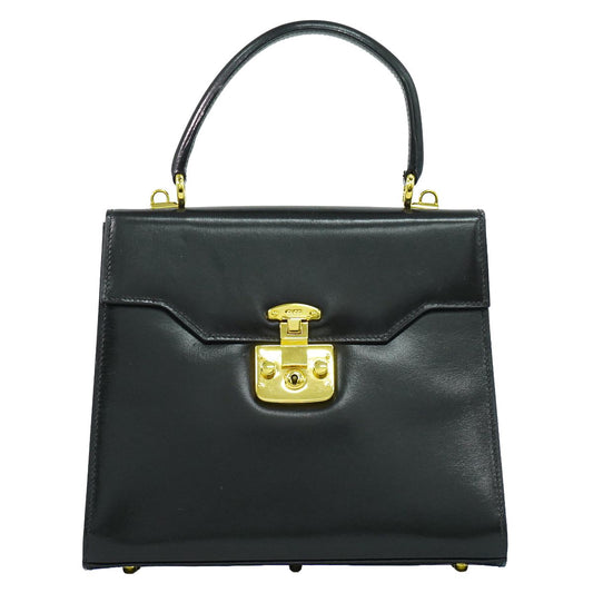 GUCCI レディロック ハンドバッグ ブラック