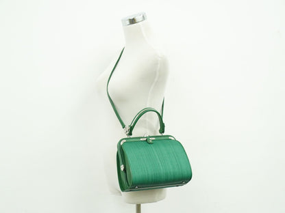 COMTESSE ホースヘアー 2WAY ショルダーバッグ グリーン