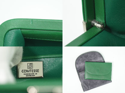 COMTESSE ホースヘアー 2WAY ショルダーバッグ グリーン