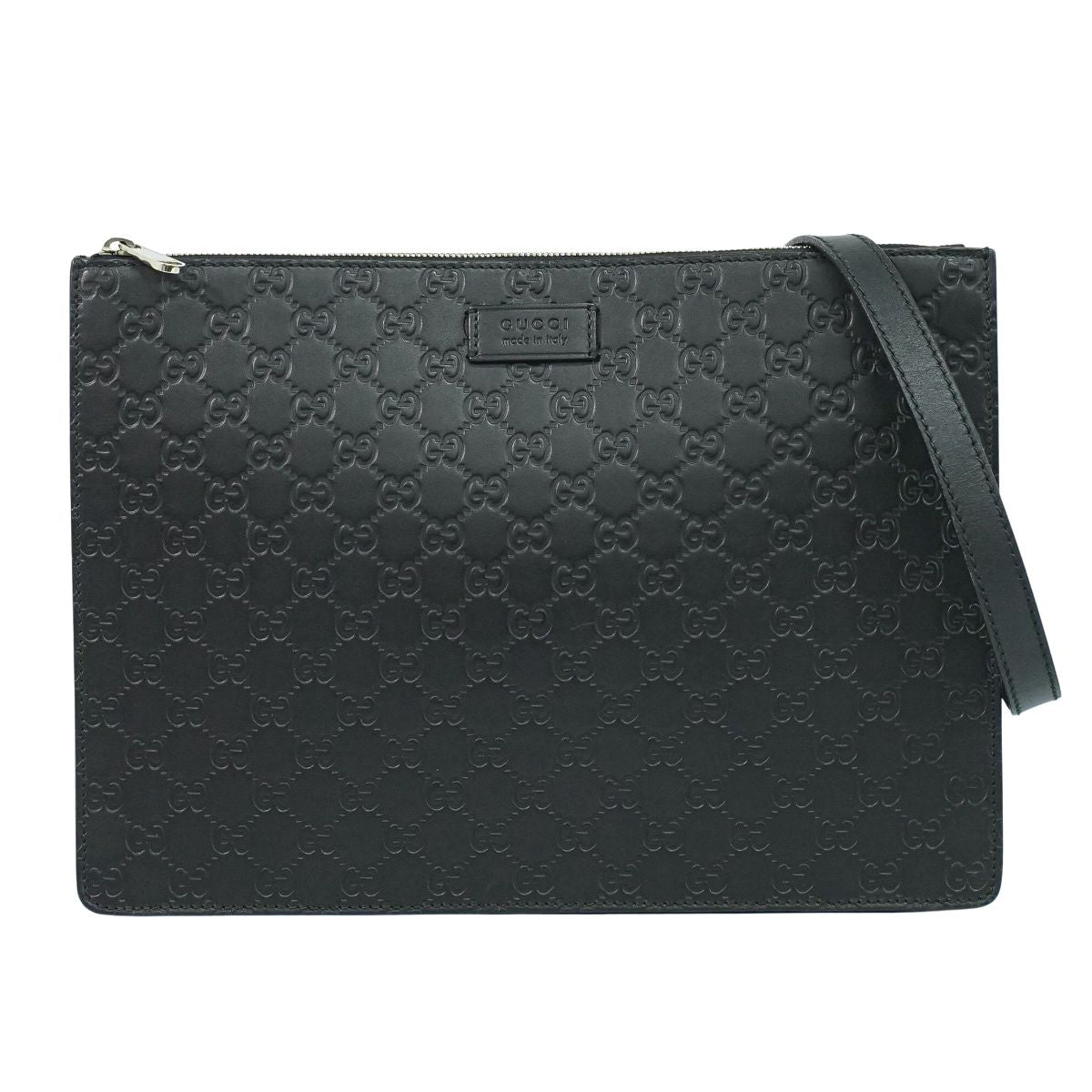 GUCCI グッチシマ レザー 2WAY ショルダーバッグ ブラック 429004