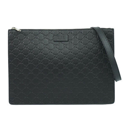 GUCCI グッチシマ レザー 2WAY ショルダーバッグ ブラック 429004