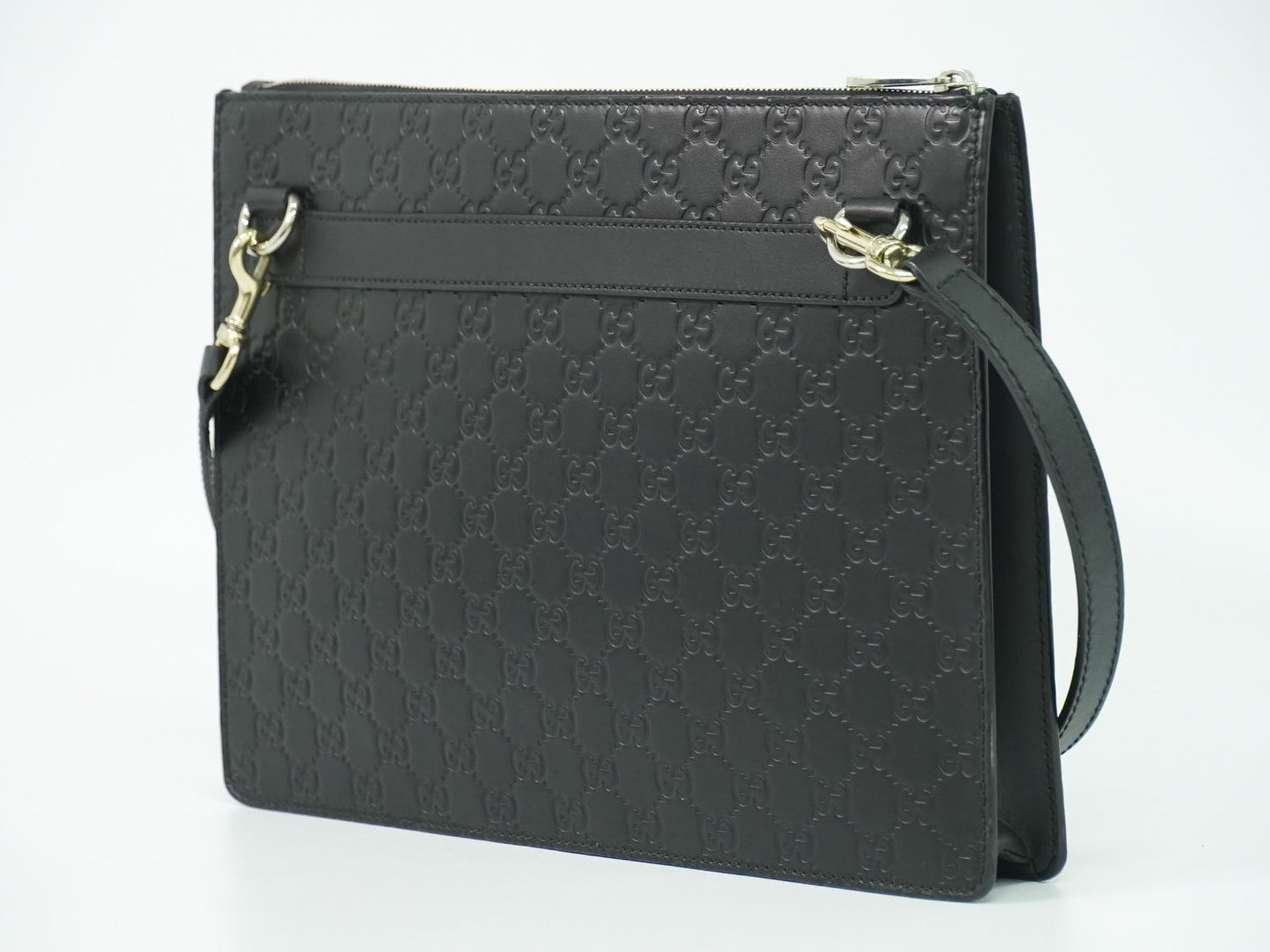 GUCCI グッチシマ レザー 2WAY ショルダーバッグ ブラック 429004
